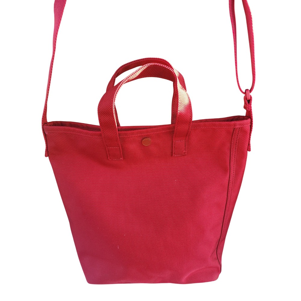 Kangol Red Canvas Tote Bag Crossbody Kangaroo Logo Adjustable Strap Y2K RETRO - Picture 6 of 7